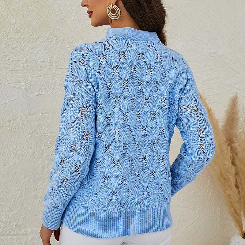 Stickad Dam Tröja i Elegant Design – 100% Akryl, Bekväm Passform för Vardag och Fest, Finns i S-XL 3