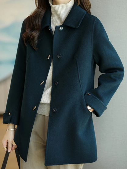 Lång Trenchcoat Dam Med Midjeband Polyester Khaki-6