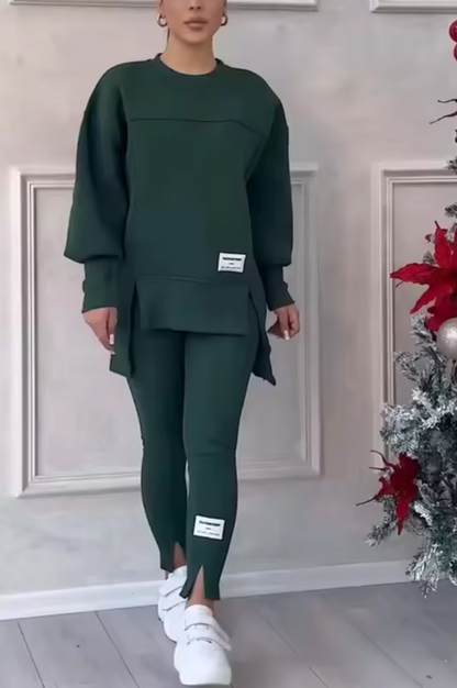 Variant image for Damkläder Tröja och Byxor Sättning i Hög Kvalitet 100% Bomull-26