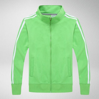 Unisex Träningsjacka med Ränder Högkvalitativt Material Komfortabel och Sportig-3