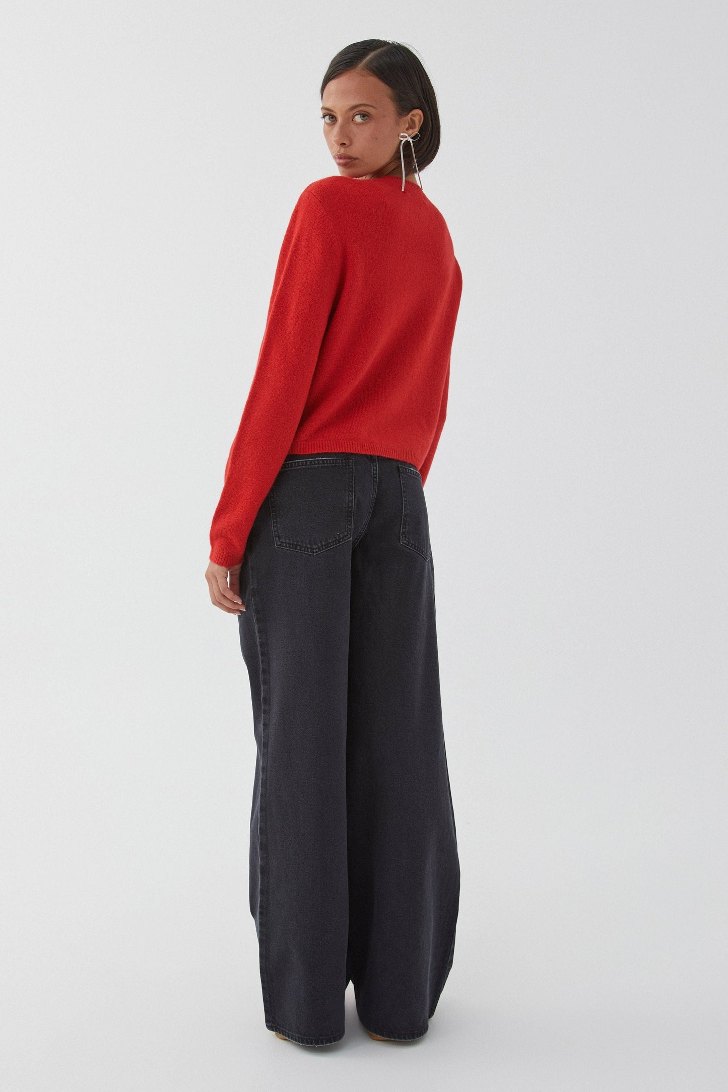 Kvinnlig Kofta Färgglad Mjuk Tygblandning 3