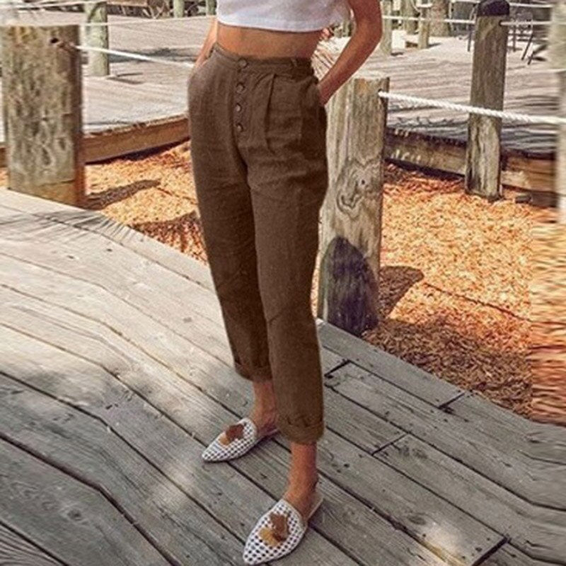 Kvinnors Justerbara Byxor Luftpermeabla Polyester-6