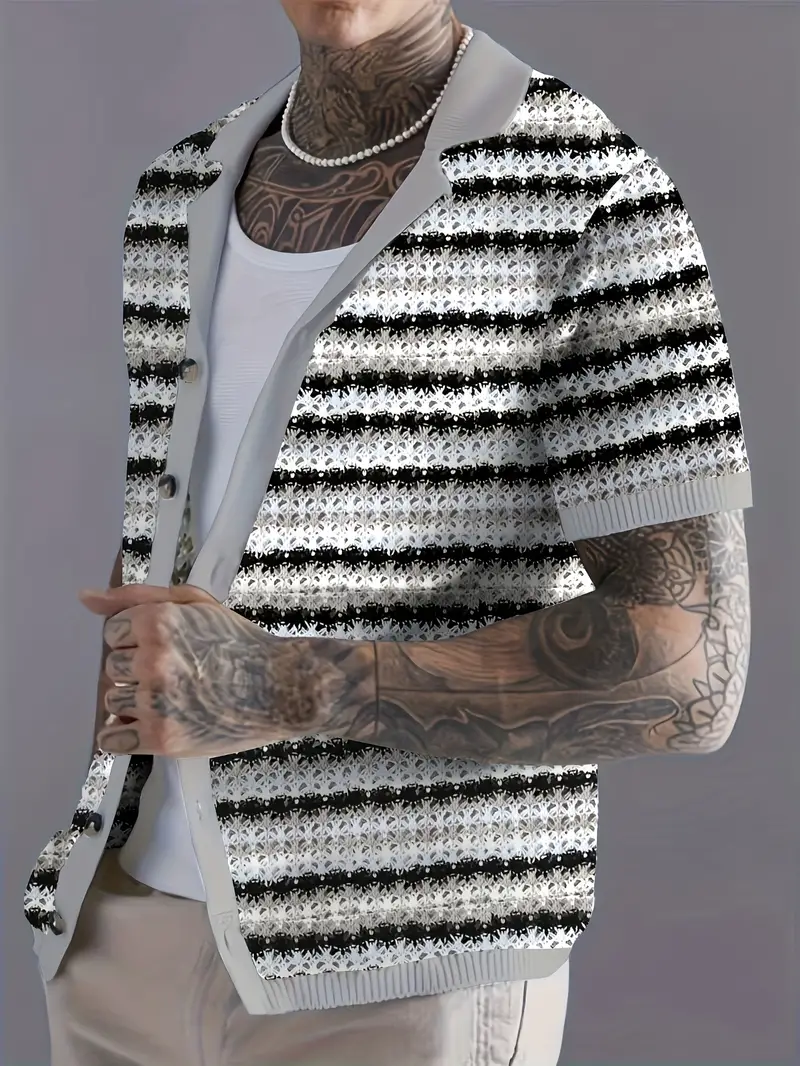 Variant image for Herrskjorta Modern Design Lättviktig Bomull-6