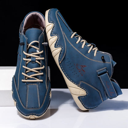 Herr Barfota Skor Handgjorda Läder Icke-Slipssula-3