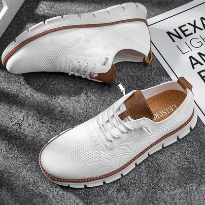 Herr Sneakers Löparskor Mesh Läder För Aktiv Livsstil 3