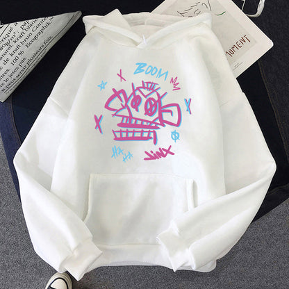Unisex Hoodie Harajuku Stil Polyester med Jinx och Ekko Design 12