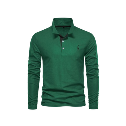 Herr Polo Skjorta Klassisk Design 100% Bomull 6