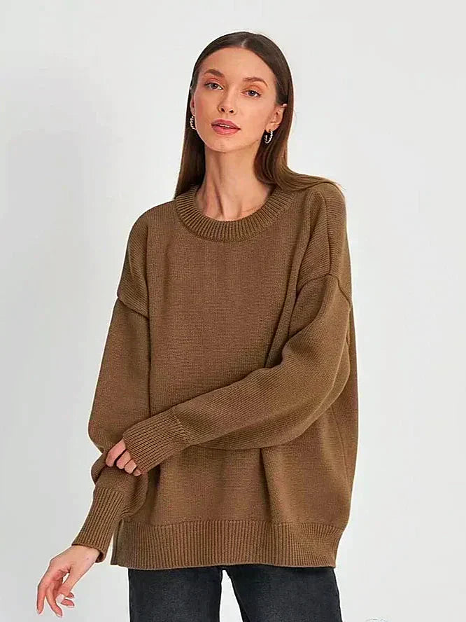 Variant image for Kvinnors Tröja Rund Hals Klassisk Högkvalitativt Tyg-7