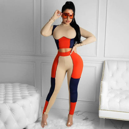 Variant image for Dam Långärmad Topp och Byxor Polyester Spandex-1