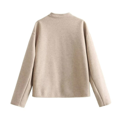 Dam Kappa Vintage Chic Enkel Design Högkvalitativt Tyg-5