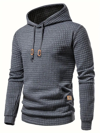 Hoodie Herr Avslappnad 100% Bomull för Vår och Höst 3