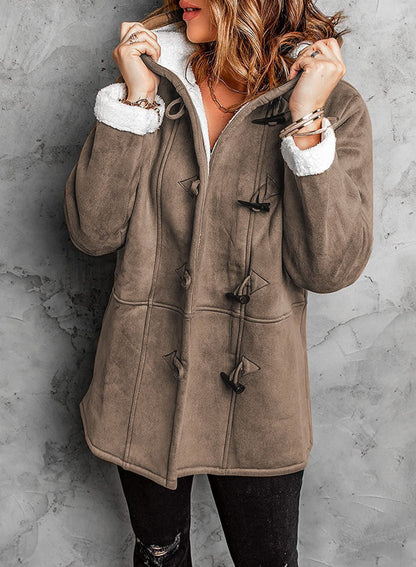 Variant image for Dam Teddy Fleecejacka Halvlång Vindtät Mjuk Fleece-13