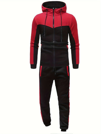 Mäns Fritidsträningsdräkt Överdimensionerad Polyester-1