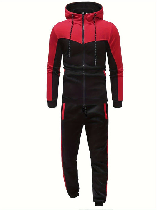 Mäns Fritidsträningsdräkt Överdimensionerad Polyester-1