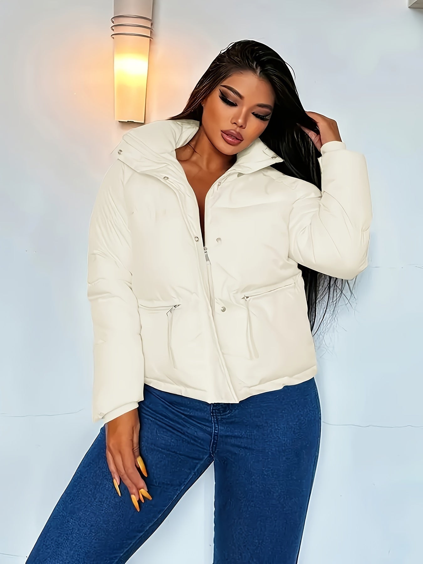 Variant image for Dam Kort Vinterjacka Casual Polyester-5