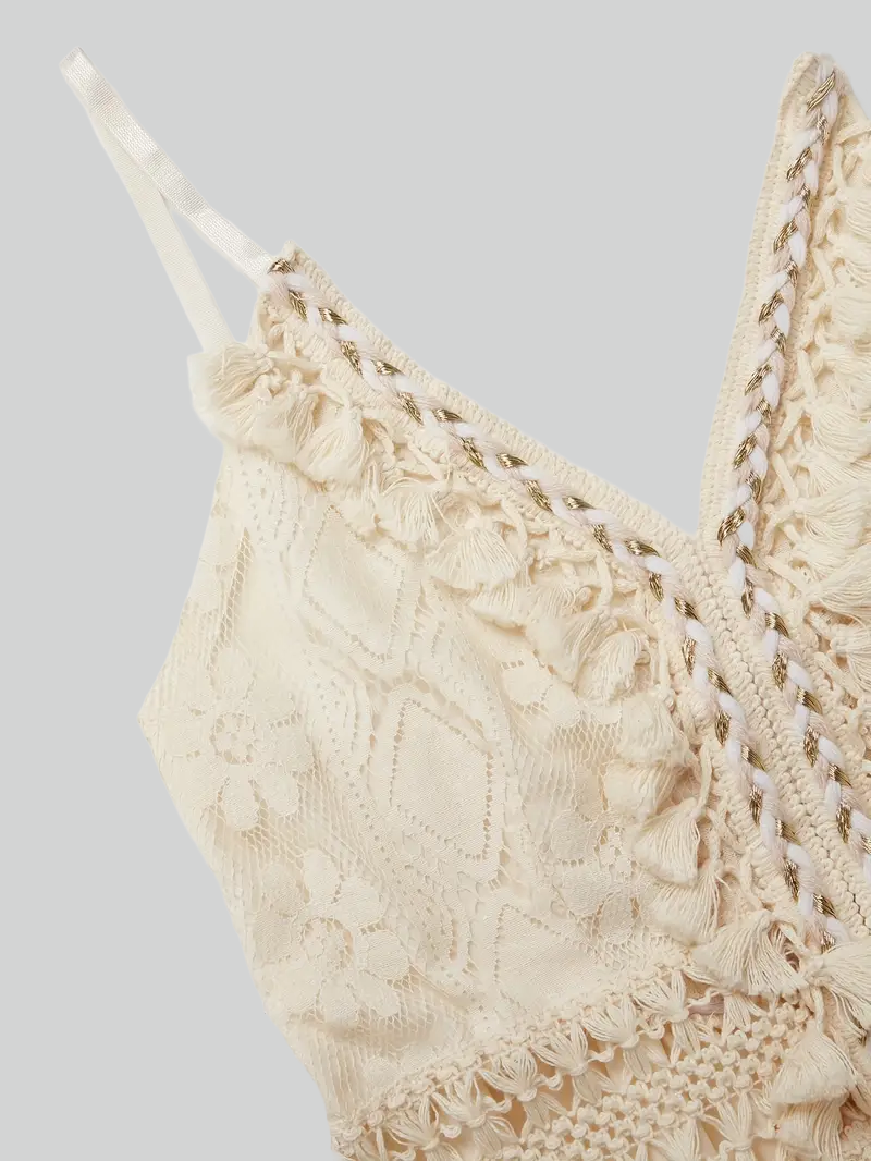 Dam Maxi Klänning Boho V-Hals Återvunnen Polyester-4