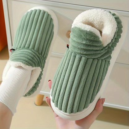 Dam Tofflor Mjuk Plysch Design för Inomhusbruk-2