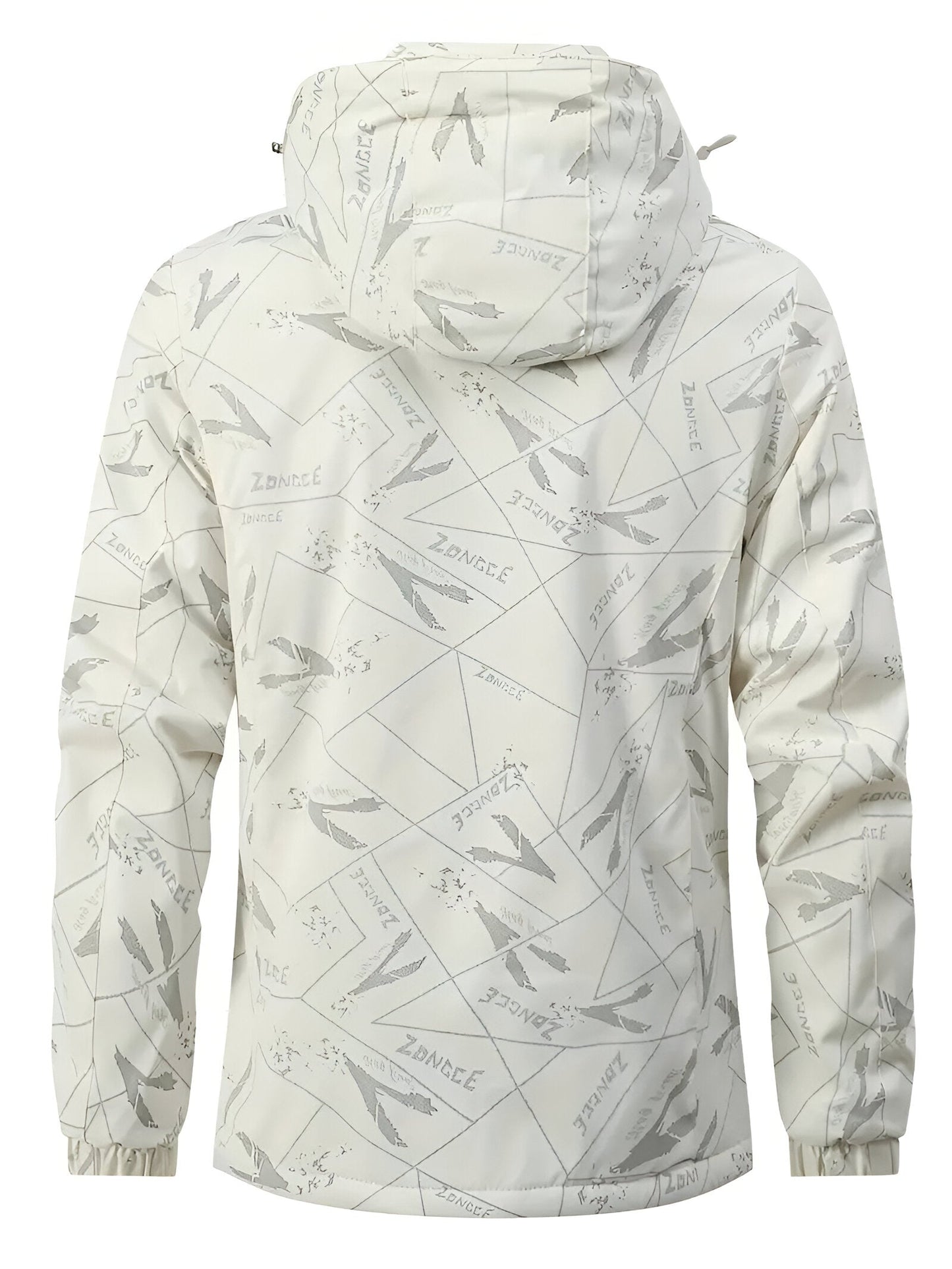 Herren Utomhusjacka Vattentät Fleecefodrad Polyester-2