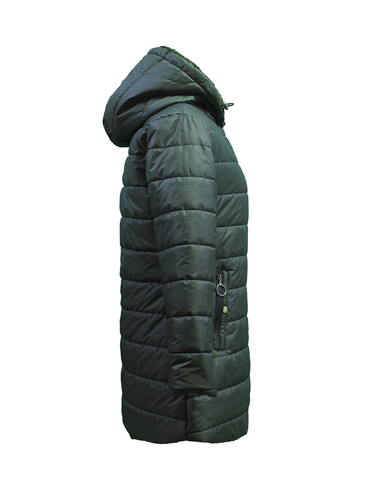 Damjacka Midi Längd Polyester Elegant Jacka för Kalla Dagar 3