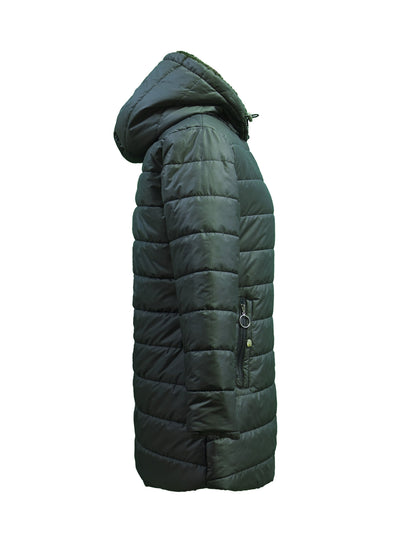 Damjacka Midi Längd Polyester Elegant Jacka för Kalla Dagar 3