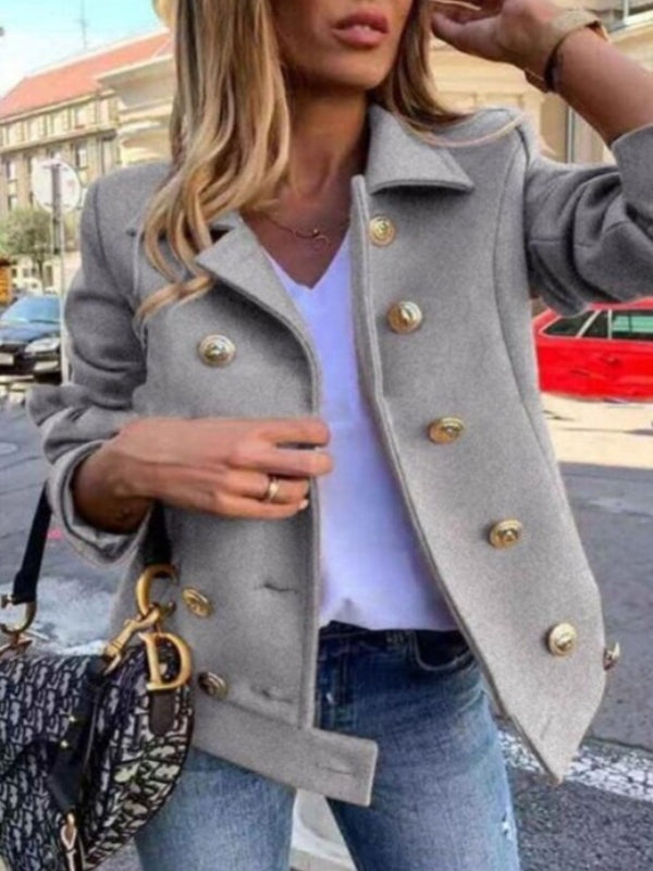 Variant image for Dam Blazer Dubbelknappad Polyester med Gyllene Detaljer-43