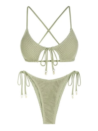 Trendig Bikini för Dam i Nylon och Spandex – Bekväm Passform och Flera Storlekar, Perfekt för Strand och Pool 13