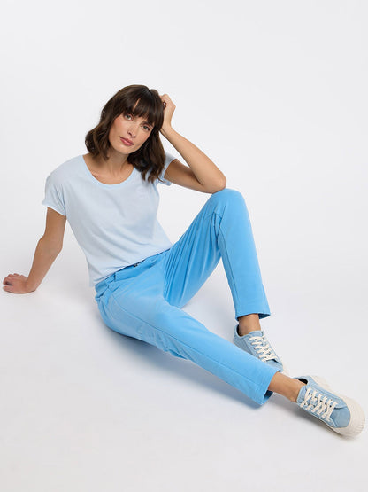 Dam Träningströja Sportig Mjuk Materialmix-5