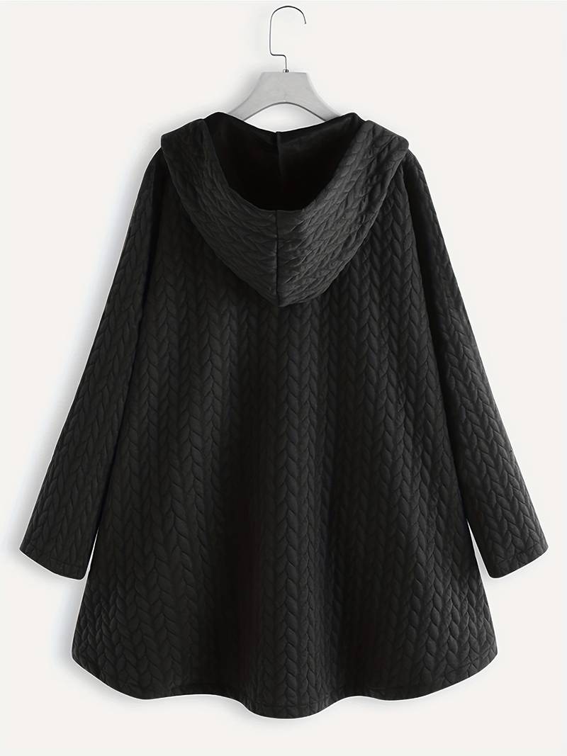 Dam Knopfjacka Varm Isolerande Material Tidlös Design-3
