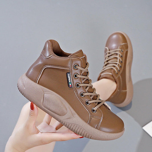 Kvinnors Sneakers Trendiga Hög Kvalitet Syntet Gummi 1