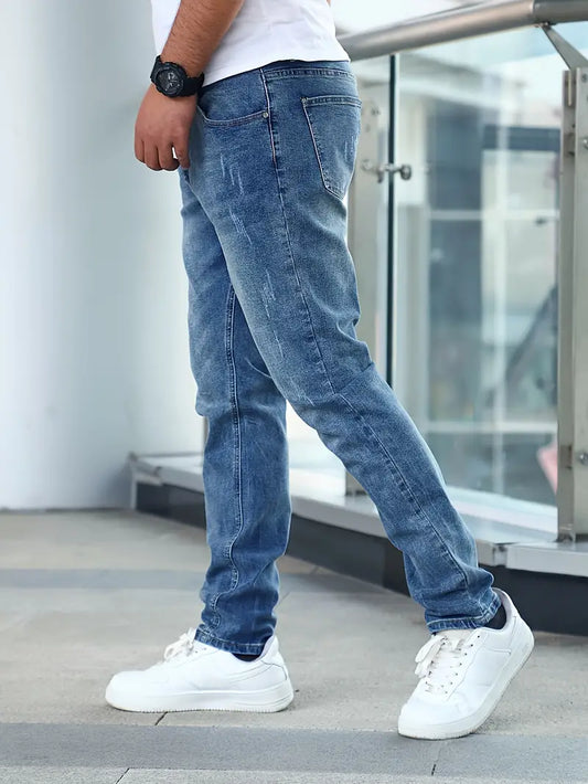 Herrbyxor Slim Fit Högkvalitativ Denim 1