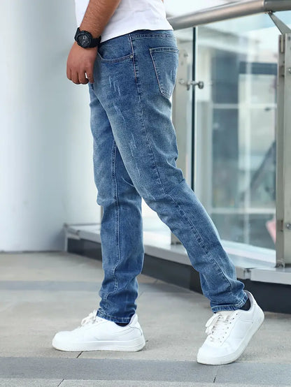 Herrbyxor Slim Fit Högkvalitativ Denim 6