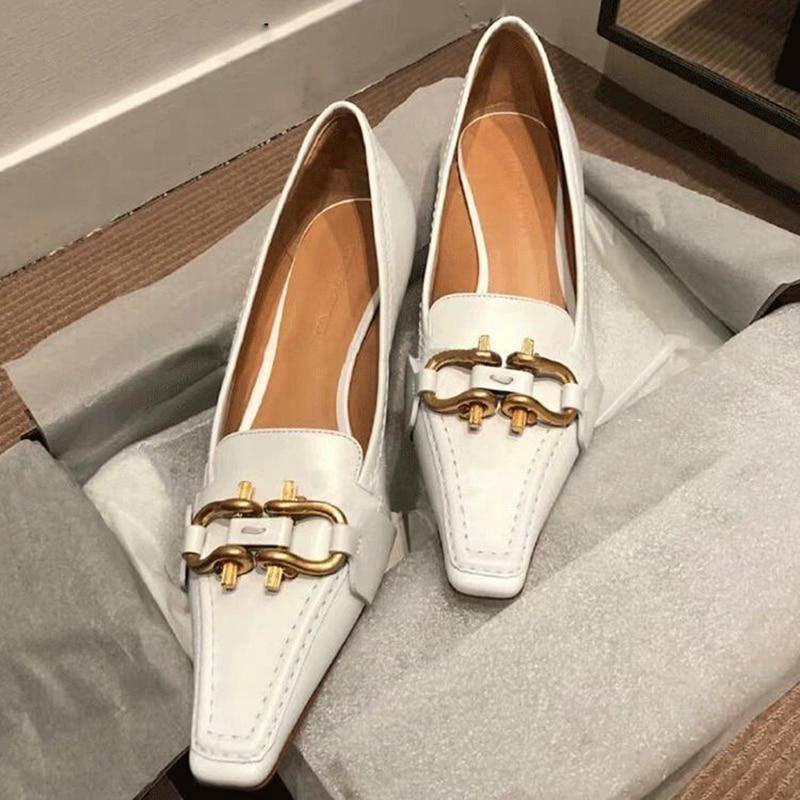 Dam Pumps Söt Kattdesign Mikrofiber Låg Klack-3