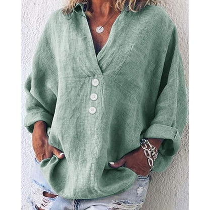 Vit Dam Blus Lätt Sommarstil Andningsbart Tyg-3
