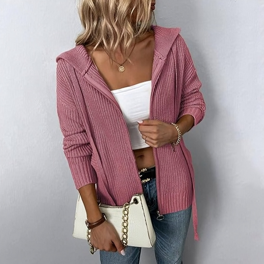 Dam Huvjacka Cardigan Stil Mjuk Material 1