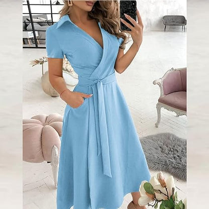 Variant image for Dam Klänning Långärmad Elegant Lätt Material-22