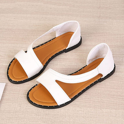 Dam Sandaler Aileen med Stötdämpande Gel-Sula och 4 cm Klack – Bekväm Syntetisk Design för Sommarens Äventyr 2
