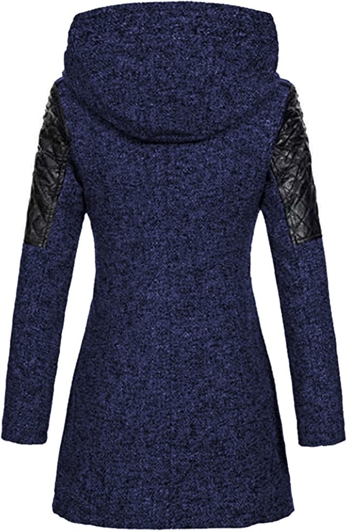 Lång Vinterrock Dam Modern Design Högkvalitativt Material-4