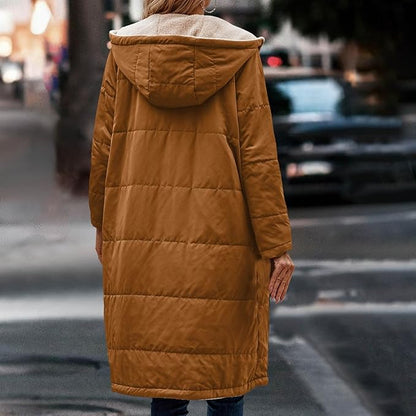 Halvlängd Damjacka Tvåsidig Fleecefodrad Polyester – Modern Jacka för Kalla Dagar 6