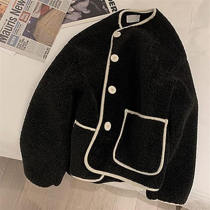 Variant image for Herrjacka Vinter Teddy Vattentåligt Material Elegant Design-1