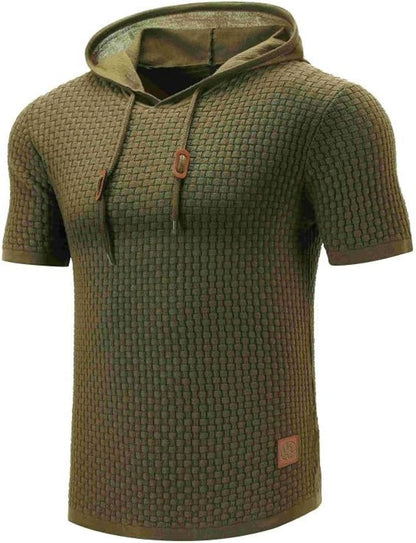 Dam Hoodie Korta Ärmar Modern Design Förstklassigt Tyg-5