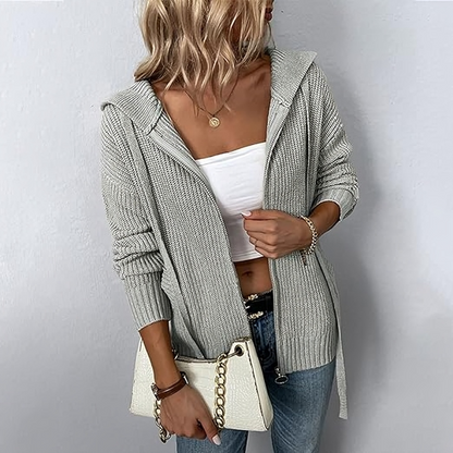Dam Huvjacka Cardigan Stil Mjuk Material 7