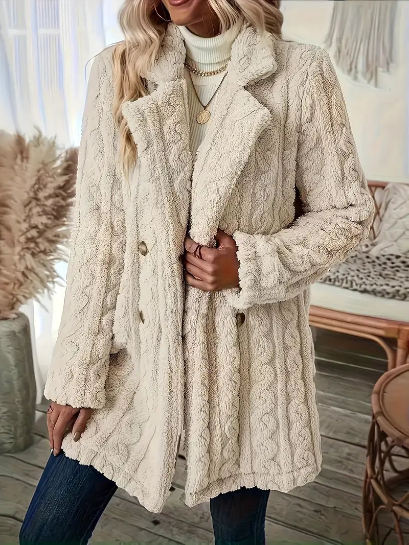Variant image for Damjacka Dubbelsidig Fleece Avslappnad Passform-43