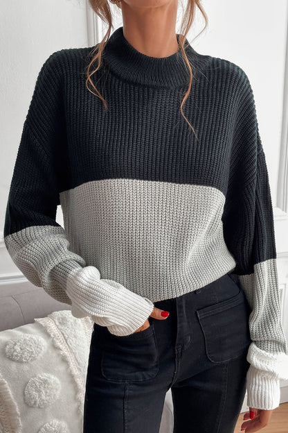 Dam Tröja Halv Turtleneck Akryl-4