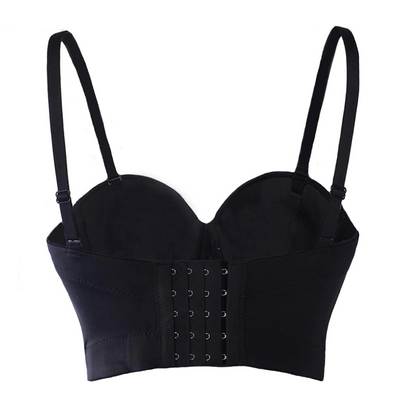 Dam Crop Top med Spaghetti Band och Nitar Polyester Spandex-2
