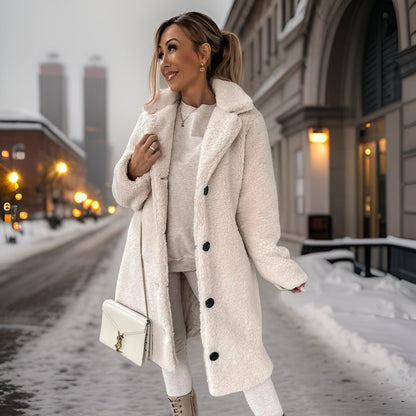 Damjacka Vinter Elegant Praktisk För Kalla Dagar-5