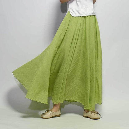 Variant image for Dam Maxikjol Boho Hög Midja Luftig Polyester-33