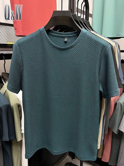 Herrskjorta Kortärmad Modern Bambu Silke 4