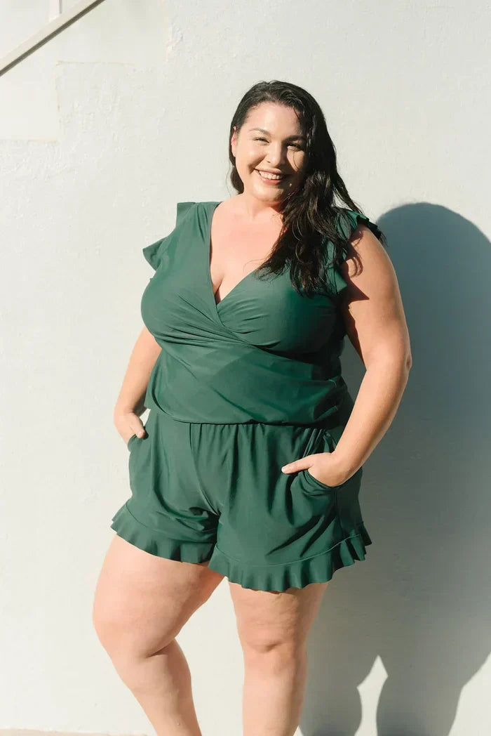 Variant image for Damshorts Blommönstrade Ruffles Lätt Material-15