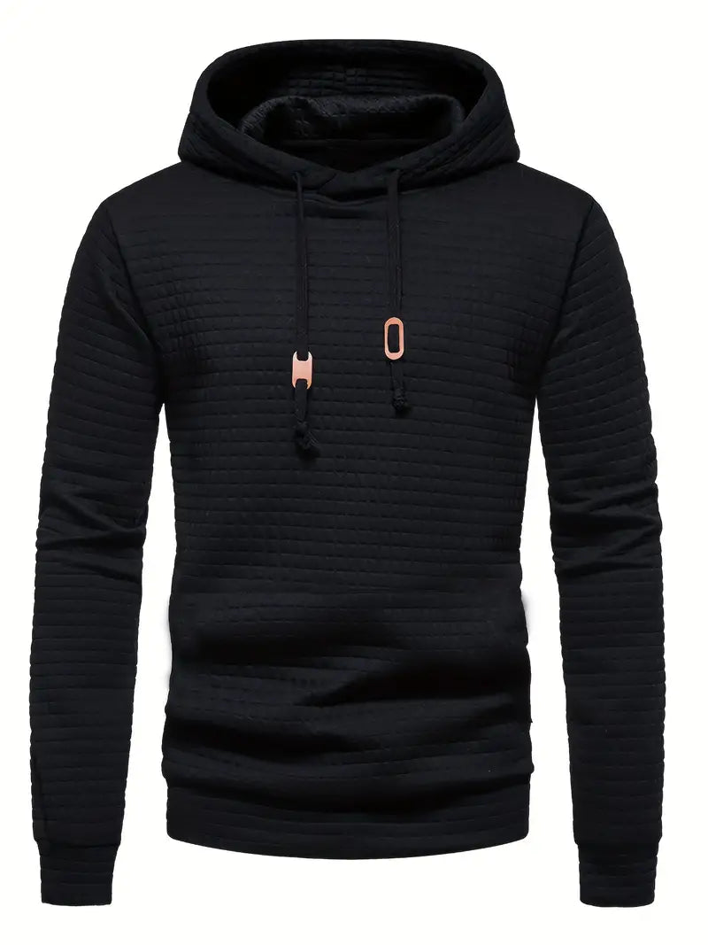 Hoodie Herr Avslappnad 100% Bomull för Vår och Höst 5