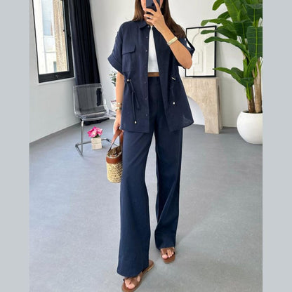 Dam 2-delad Uppsättning Kortbyxor och Topp Hållbart Tyg 8